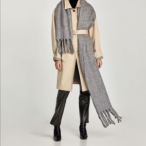 Zara thick wool scarf